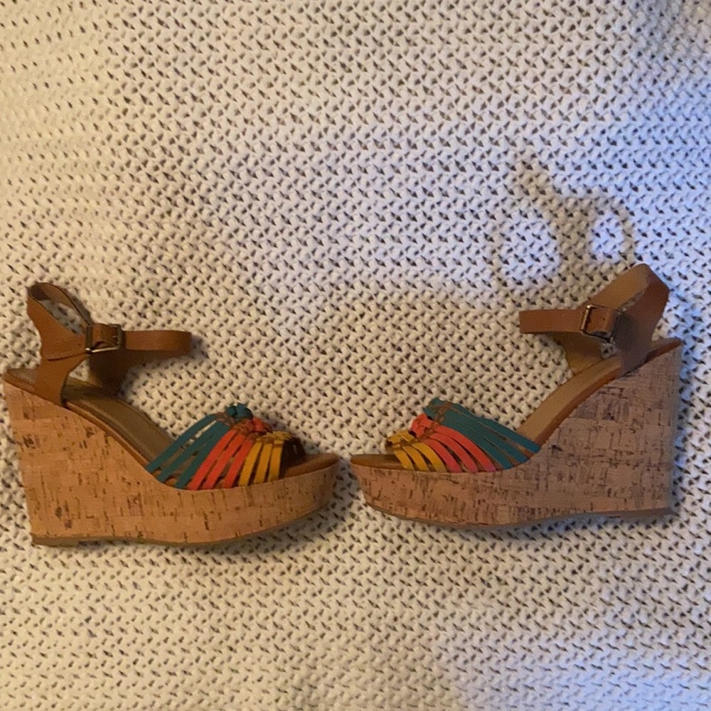 Etc. Rue 21 Spring Wedge Sandal- Women’s Size 10 NWOT - Picture 3 of 6